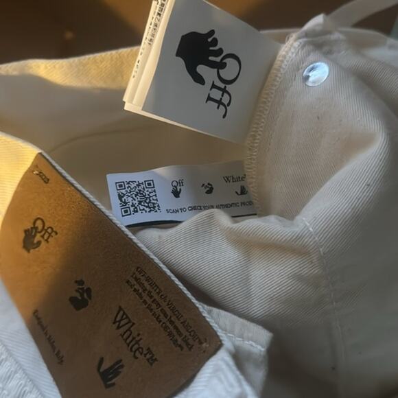 OFF-WHITE white Denim shorts 30 - Picture 2 of 11